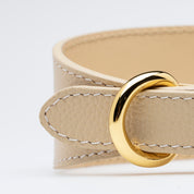 Beige Dog Collar Wide