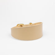 Beige Dog Collar Wide