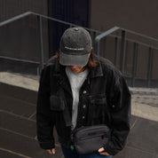 Black Denim Cap - Dogs Before Dudes