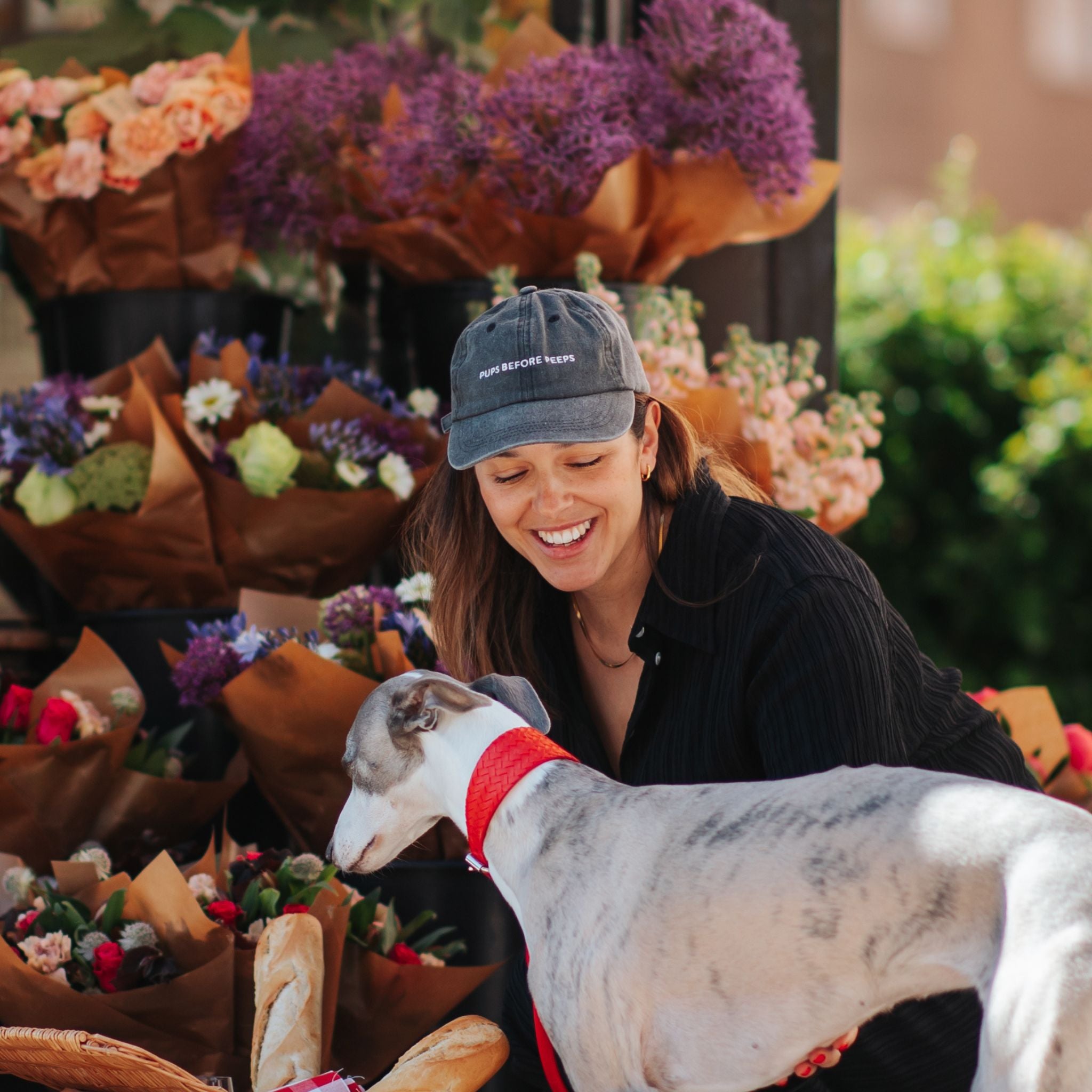 Black Denim Cap - Pups Before Peeps