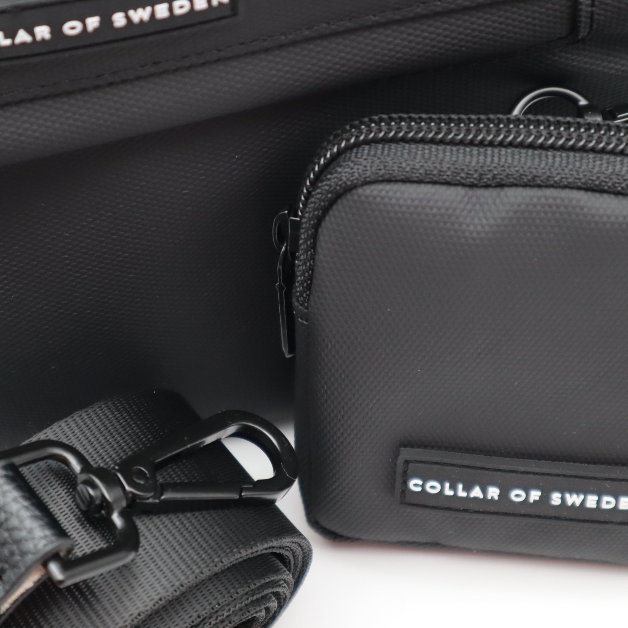 Black Water Repellent Dog Walking Bag - Crossbody