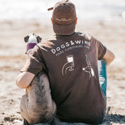 Brown T-shirt - Dogs & Wine Make Everything Fine