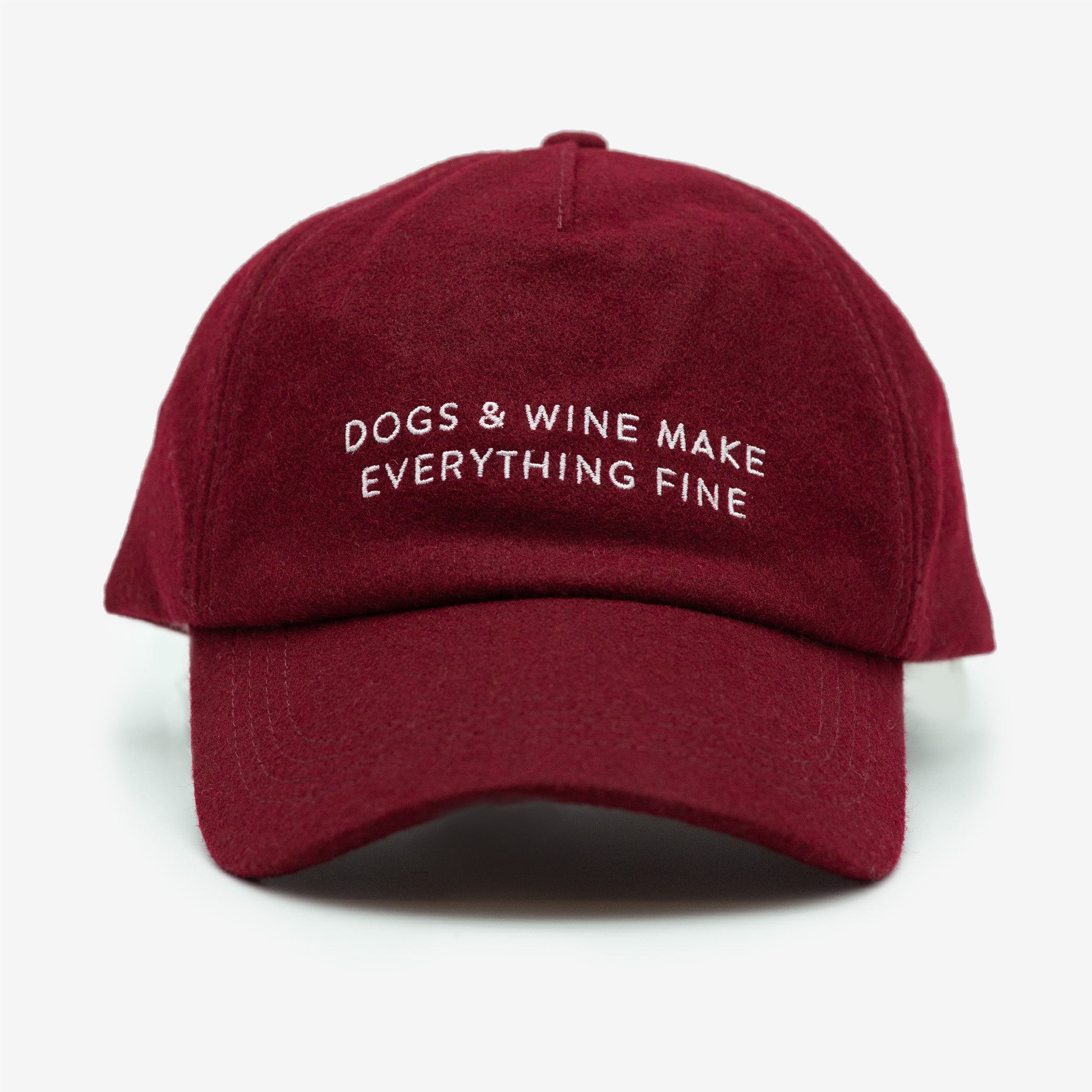 burgundy-wool-cap-dogs-and-wine-make-everything-fine-front.jpg