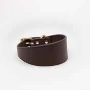 Coffee Brown Dog Collar Wide