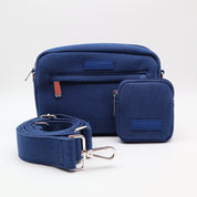 Dark Blue Denim Dog Walking Bag - Crossbody