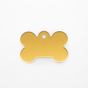 Engraved Dog Tag - Gold Bone