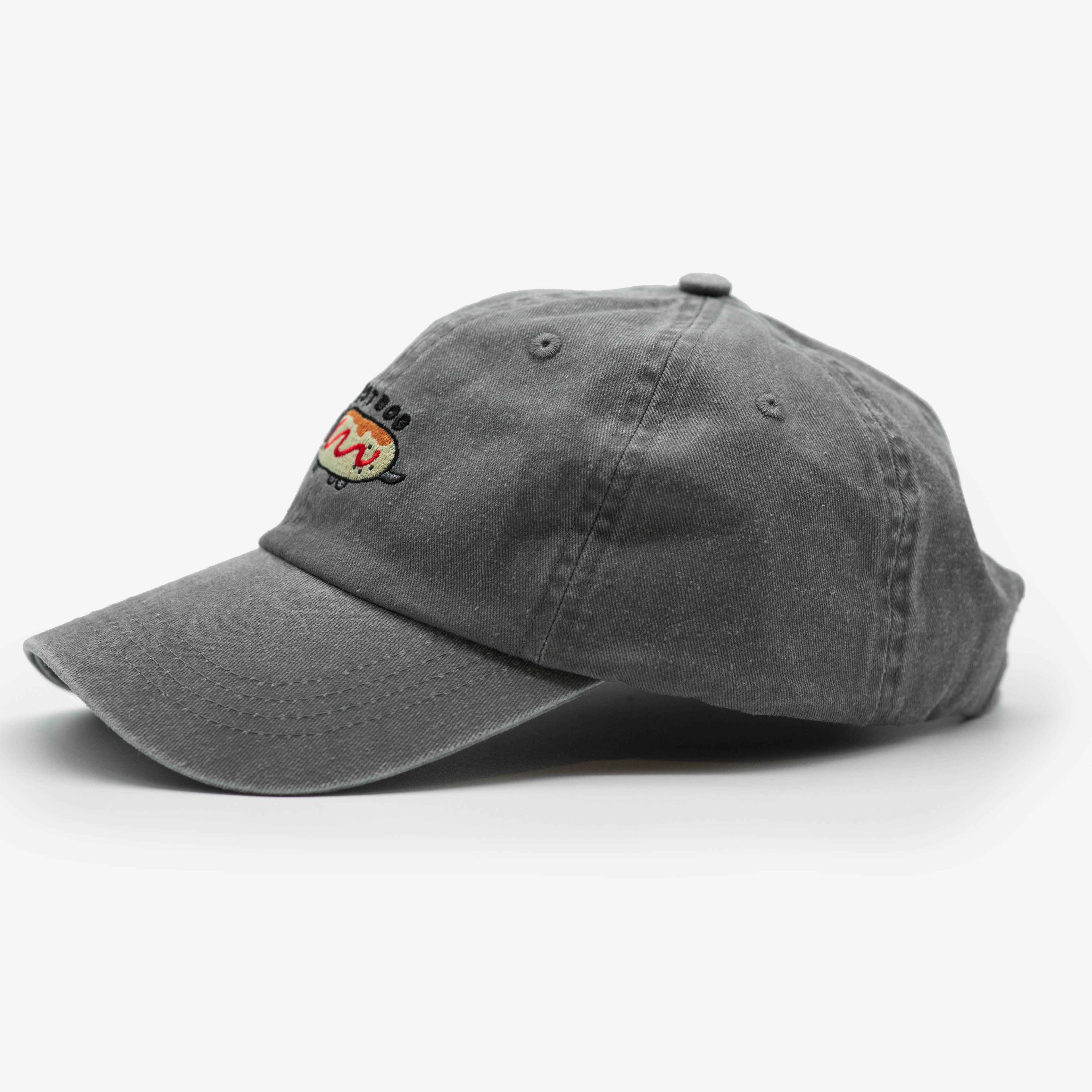 Grey Denim Cap - Hot Dog