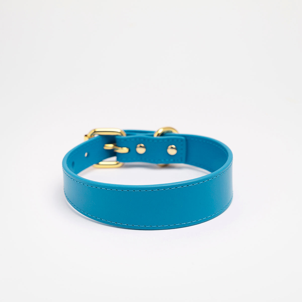 Neon Blue Dog Collar Thin