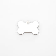 Engraved Dog Tag - Premium Silver Bone