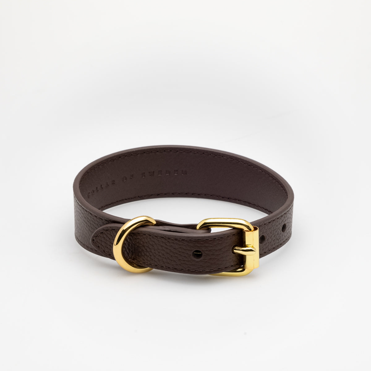 image - Coffee Brown Vegan Collar Large Thin
